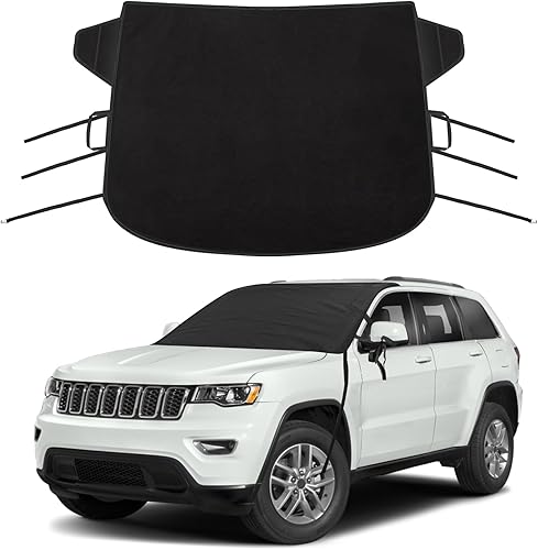 Cubierta de nieve para parabrisas de Jeep Grand Cherokee 2024, cubierta de hielo de nieve extra grande para Jeep Grand Cherokee 2011-2023, protector