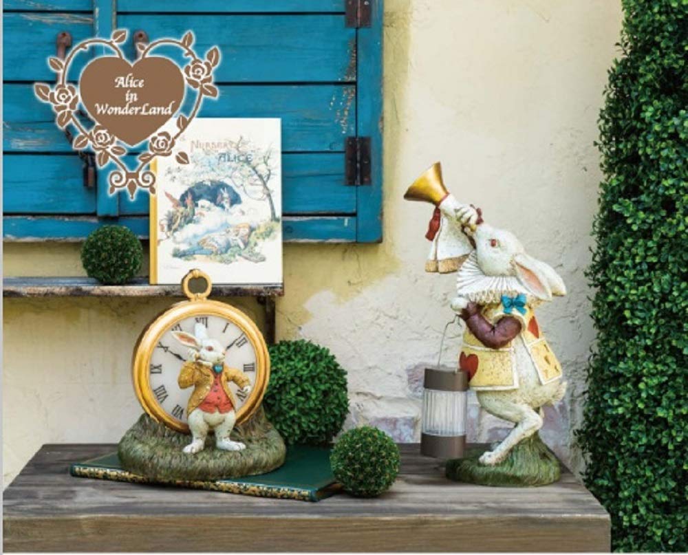 Amazon.co.jp: セトクラフト ソーラーオーナメント ラビットの時計 光