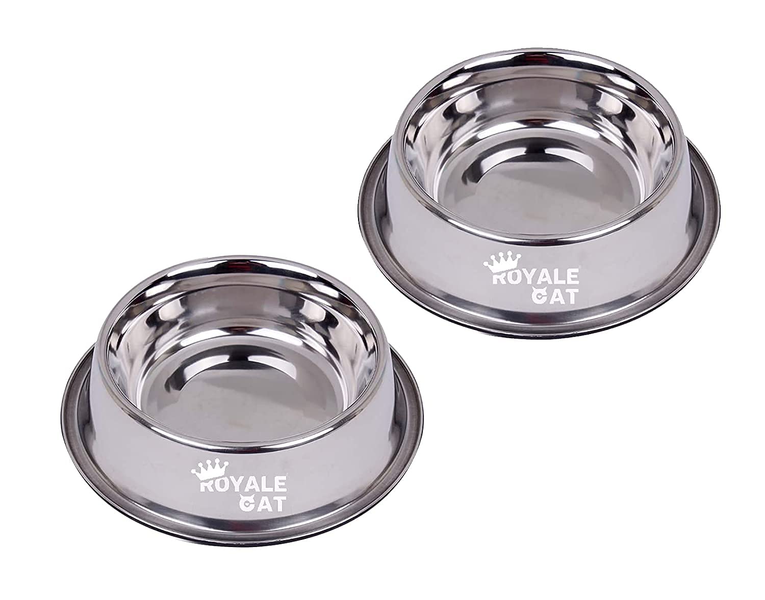 Royale Cat Dog Silver Stainless Steel Bowl Anti Skid Non Tip Dog Bowl (Buy 1 Get 1 Free, X- Small Bowl for Cats) (B09B41KGDB) Amazon Price History, Amazon Price Tracker