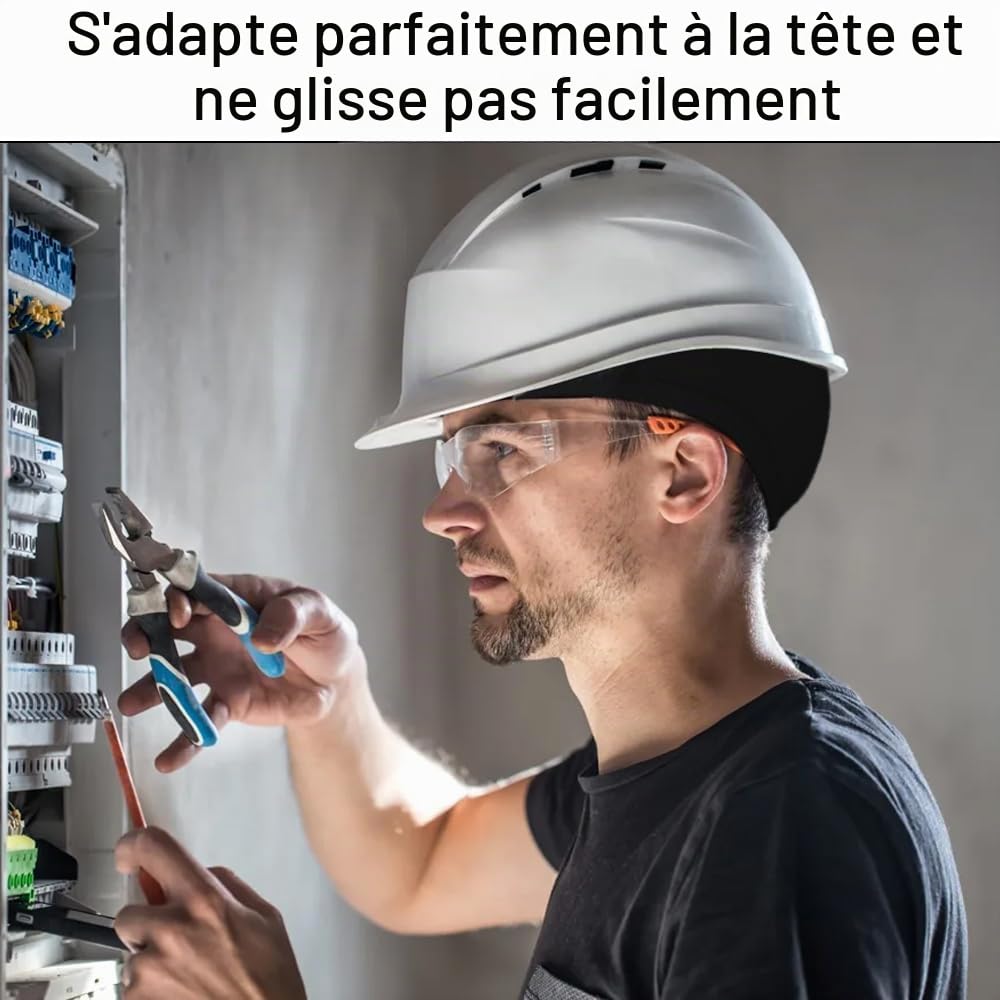 Cooling - Casquette de cyclisme sous casque, 3 pièces, respirante, en soie de glace, pour l'été, absorbe la transpiration, pour cyclisme, course, moto