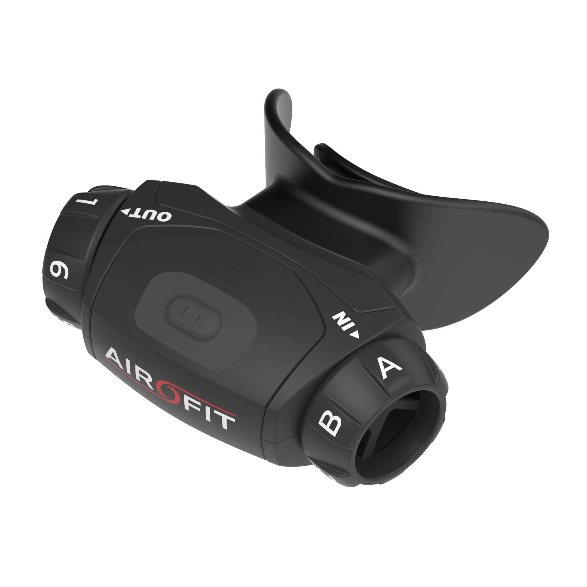 Airofit Elite Allenatore Respiratorio – Resistenza Regolabile | Portatile; ruote di resistenza; allenamento respiratorio con app; casa, palestra e viaggio