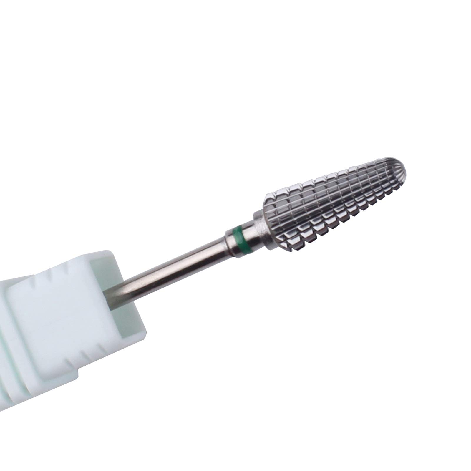 MZCMSLTornado Nail Carbide Bit - 3/32 Shank Efile Bit - Fast Remove Acrylic or Hard Gel(Silver,Coarse)