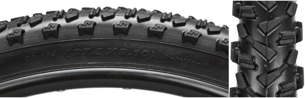 Sunlite Crusader CST1435A MTB Tire, 27.5 x 2.1, Black/Black