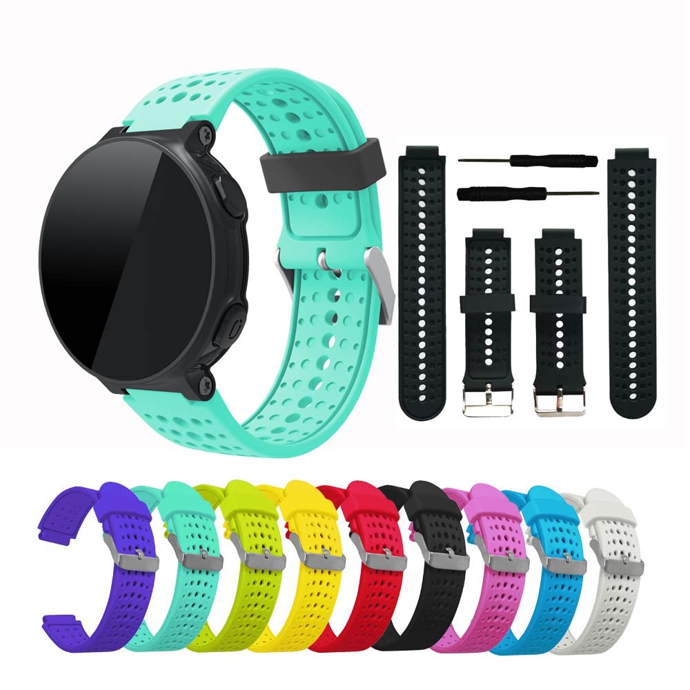 Pasek do smartwatcha Garmin Forerunner 220/230/235/620/630/735XT, miękki silikonowy pasek na nadgarstek do bransoletki Garmin Forerunner 735XT, Agat