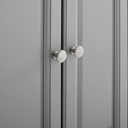 Vista 101 de Crosley Furniture isla de cocina con ruedas, Madera, Blanco