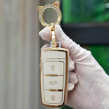 BOLNEY TPU Car Key Case Cover for CC Passat CC B6 B7 Protection Key Shell Skin Bag Case