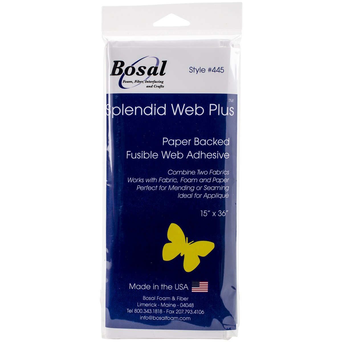 Bosal Splendid Web Plus Fusible Interfacing-Clear 15-inch x 36-inch, Other, Multicoloured
