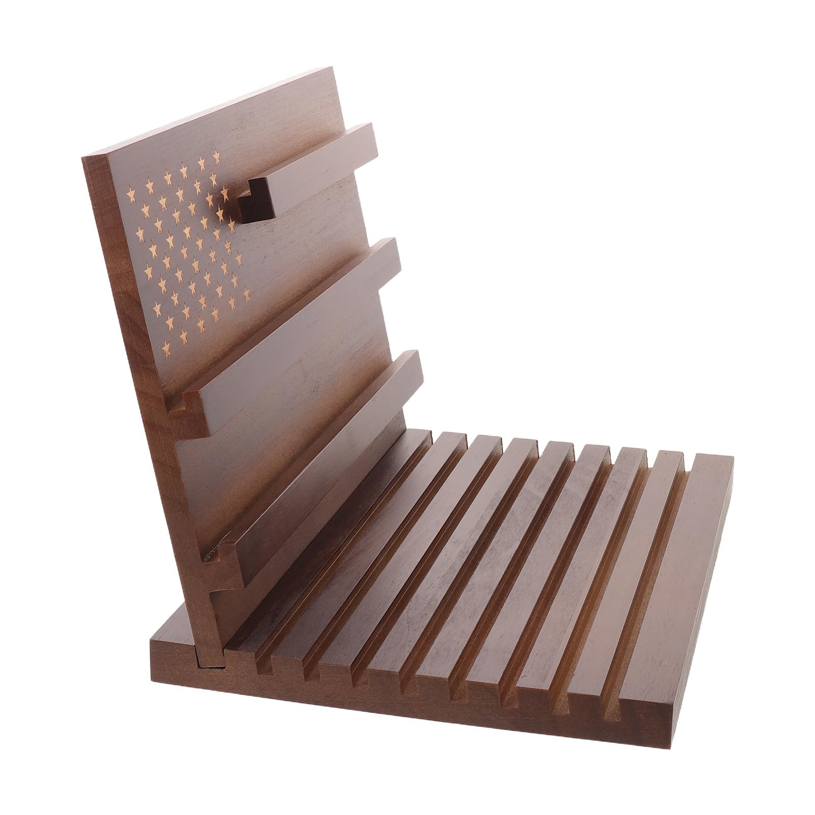 Expositor de medallas de madera NUOBESTY para coleccionismo militar y eventos
