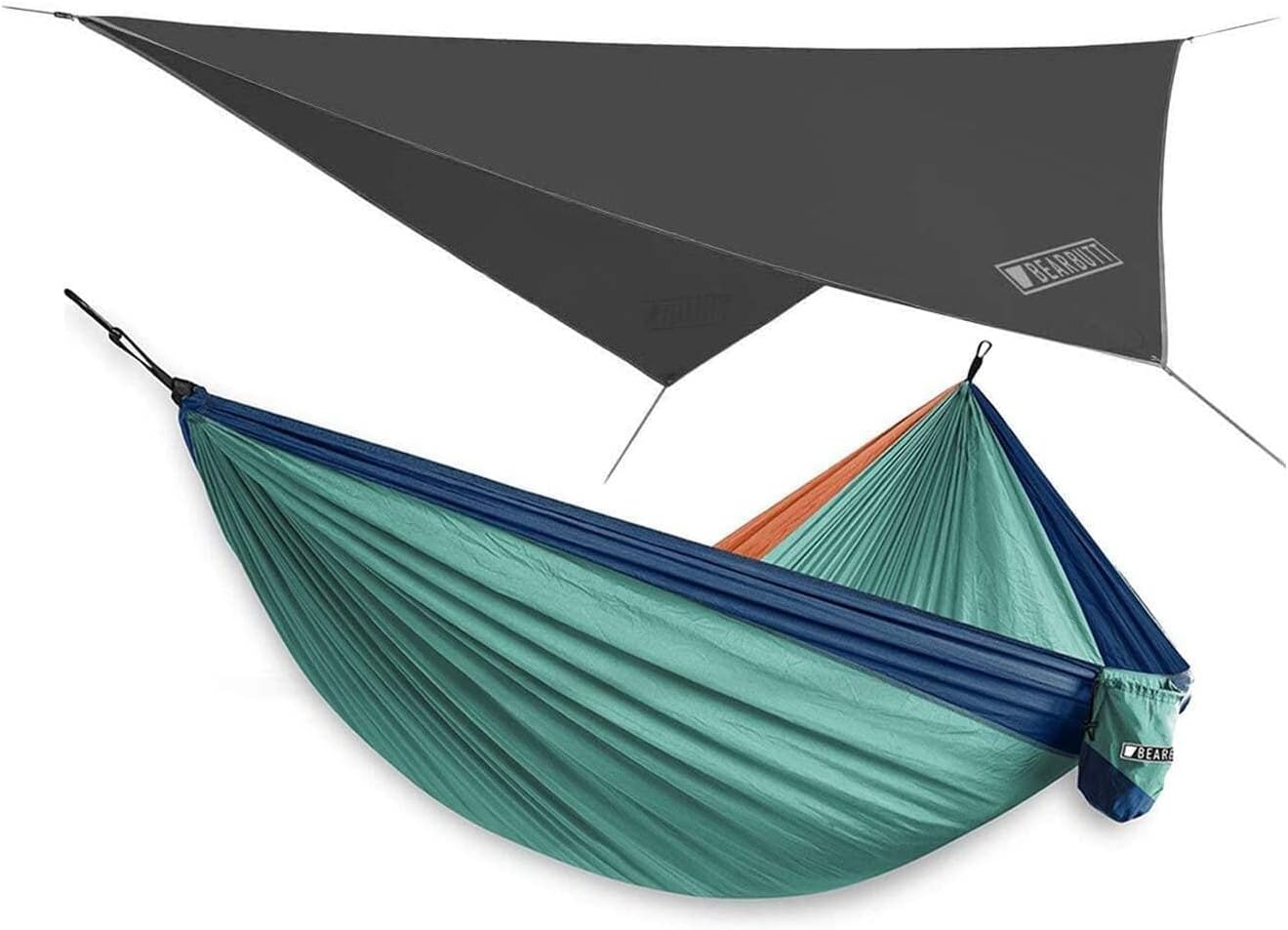 Bear Butt Double Camping Hammock and Bear Butt Hammock Rain Fly Bundle