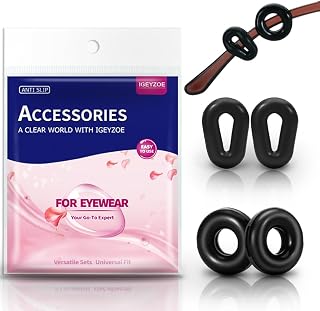 Eyeglass Ear Grips Anti-Slip - 20 Pairs Eyewear Retainer Silicone Temple Tips Sleeves Retainer for Glasses Sunglasses