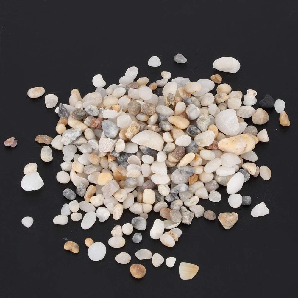 ZJchao Aquarium Substrate for Live Plants, Decorative Polished Stones River Rocks Aquarium Gravel Decorative Rocks for Potted Plants Vases, Terrarium and Outdoor Gardening