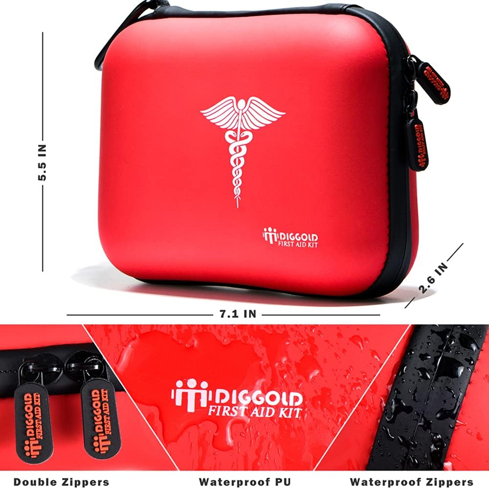 First Aid Kit for Camping and Hiking Waterproof Mini Small Kits Home Travel Car 37 Items 147 Piece : Sports & Outdoors