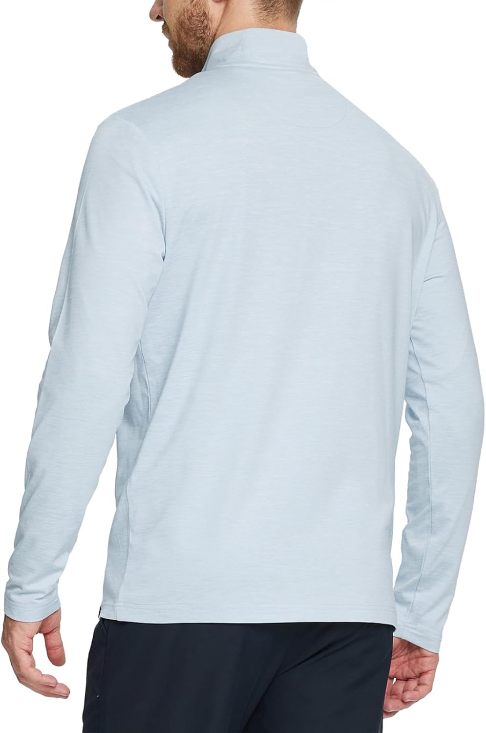 Rouen Quarter Zip Pullover Men Performance Dry Fit Mock Neck Brushed Casual Sports Golf Mens 1/4 Zip Pullover Sweatshirts - Image 3