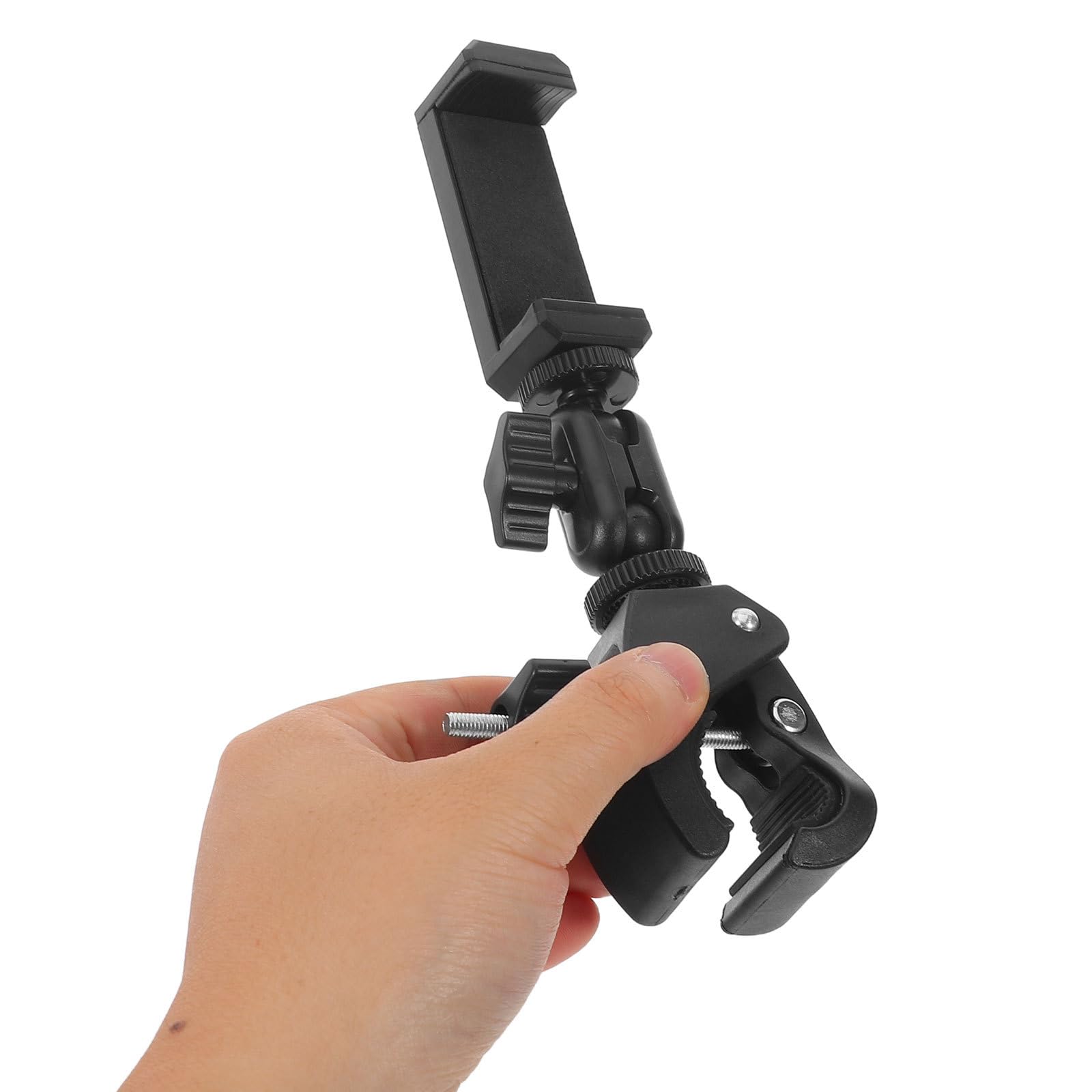 Supporto per Cellulare Lyre per Clarinetto in Plastica Nera, Portatile e Regolabile a 360°, per Musica a Casa in Aula