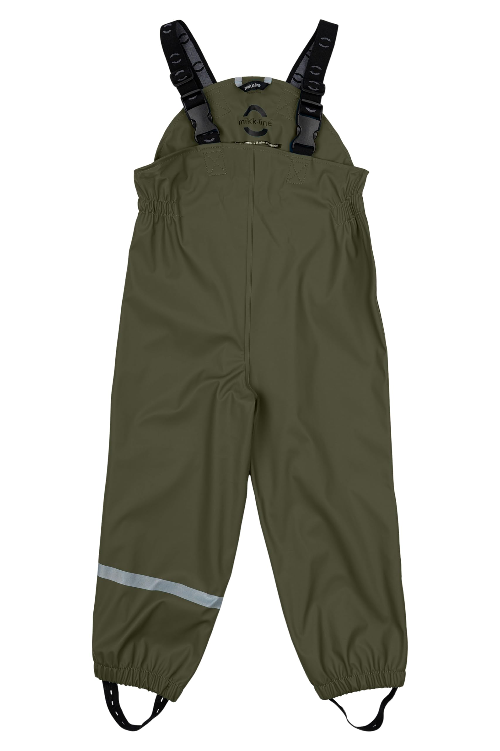 Mikk-line Regenhose Baby und Kinder, Matschhose mit Hosenträgern | Mit Träger, Winddicht, 5000 Wasserdicht, Verstellbare Hosenträger, Verstellbare Fußriemen, Reflektierende Details