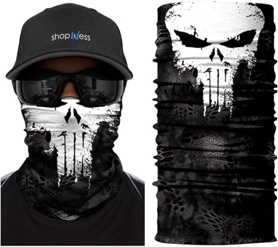 Unisex Adult Multifunctional Headwear Bandana Neck Gaiter for Sport Parties Halloween and Carnival Movie Characters