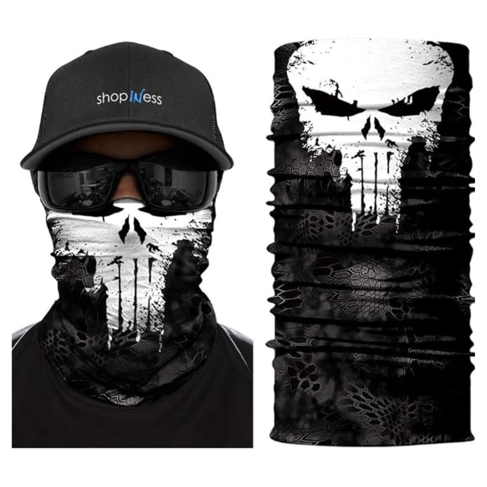 Unisex Adult Multifunctional Headwear Bandana Neck Gaiter for Sport Parties Halloween and Carnival Movie Characters