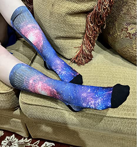 Space, Galaxy, Universe Crew Socks - SHOE SIZE (8-13 Men) (5-10 women)4