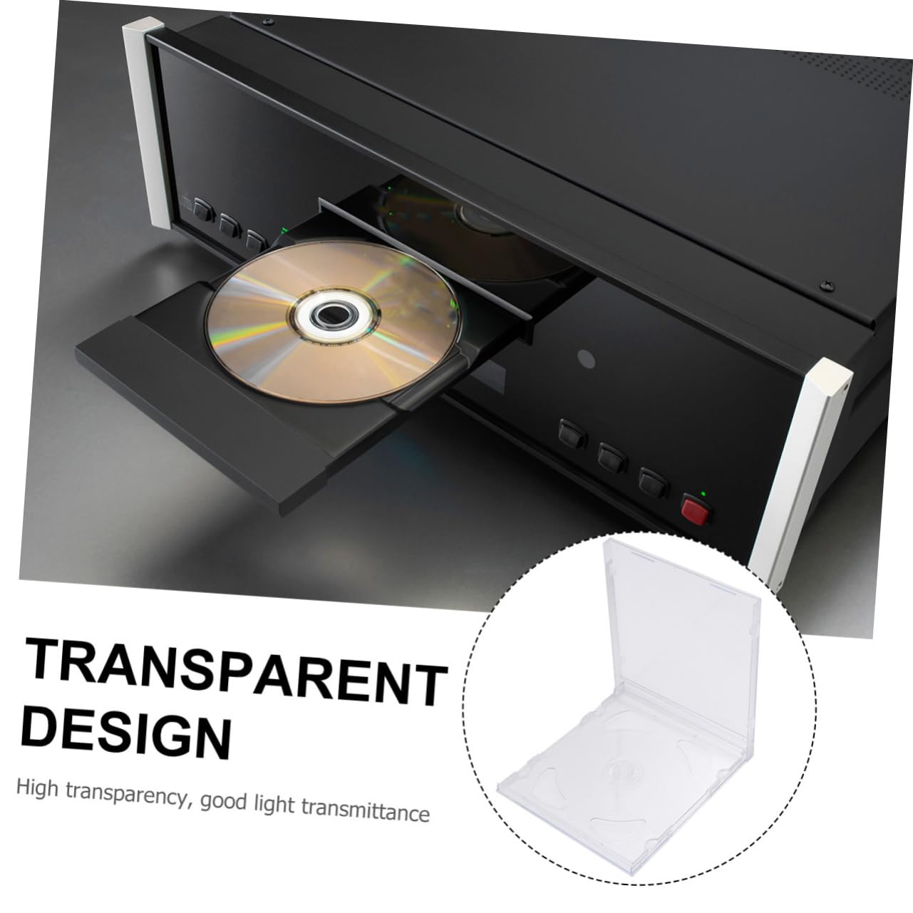 Alipis Custodia CD Trasparente Doppia in Plastico 10 Pezzi, Comoda da Trasportare e Porta 2 CD o Dvd, per Conservare Video di Nozze o Diario dei Ragazzo Ragazza
