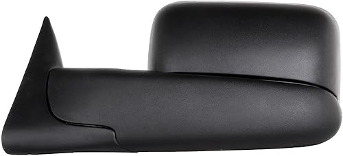 Miniatura 2 de Espejo de remolque ajustable manual, negro (1 pieza), repuesto de espejo de remolque compatible para 1994-2001 para Dodge para Ram 1500 2002 para