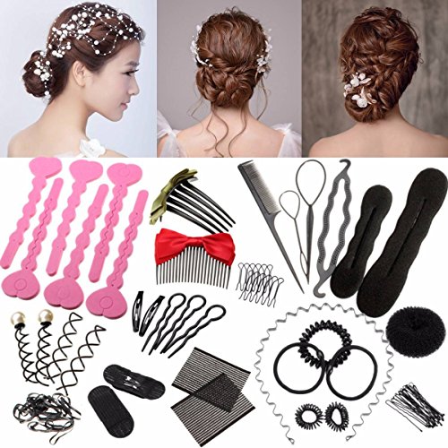 LUCKYFINE Hair Design Styling Accessory Hair Braider Hair Design Kit