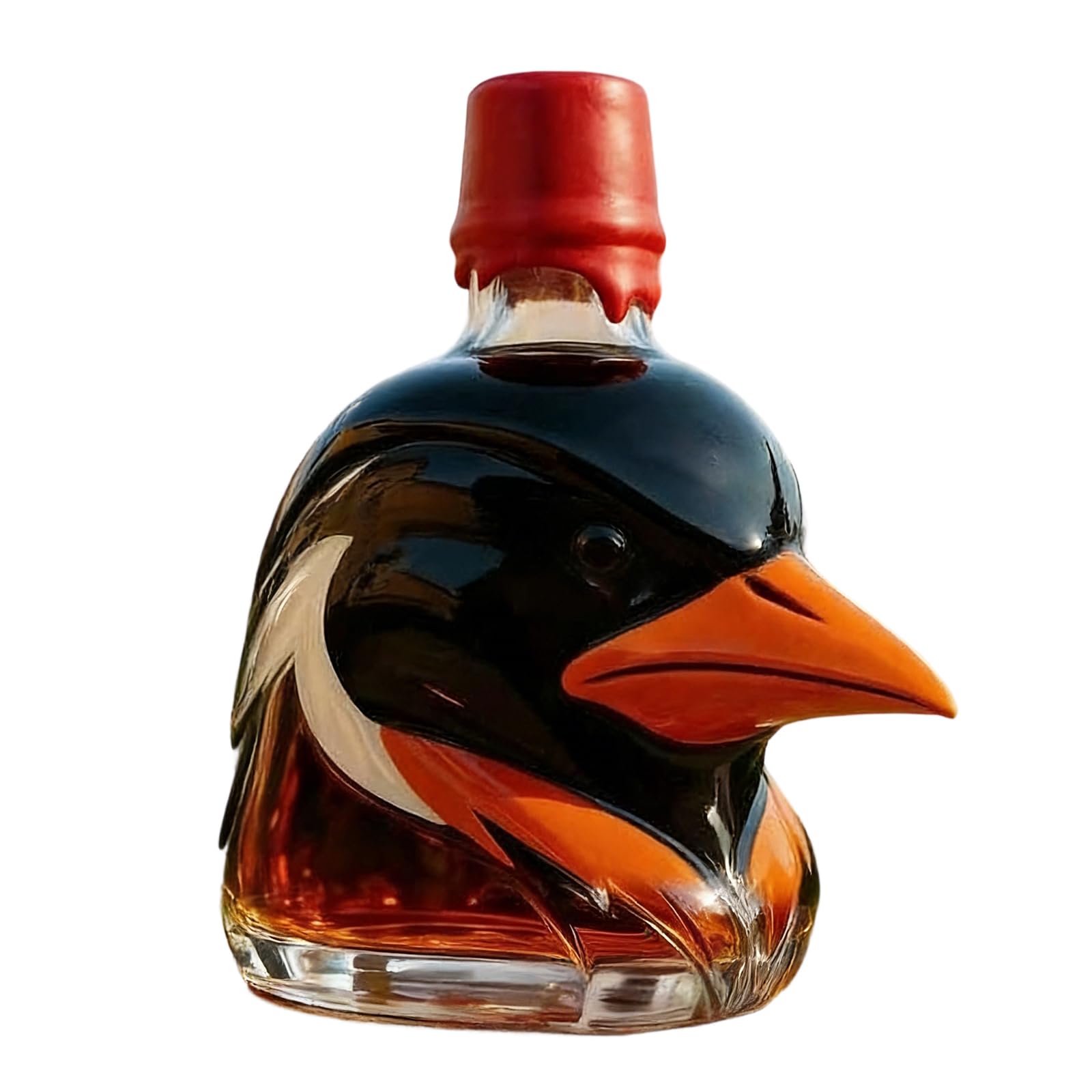 Jazuaiao Hawks Head Form Liquor Bottle Glass Whiskeys Dispenser Shatter Resistant Drinkware for Social Gatherings Hawks Head Shaped Whiskeys Decanter
