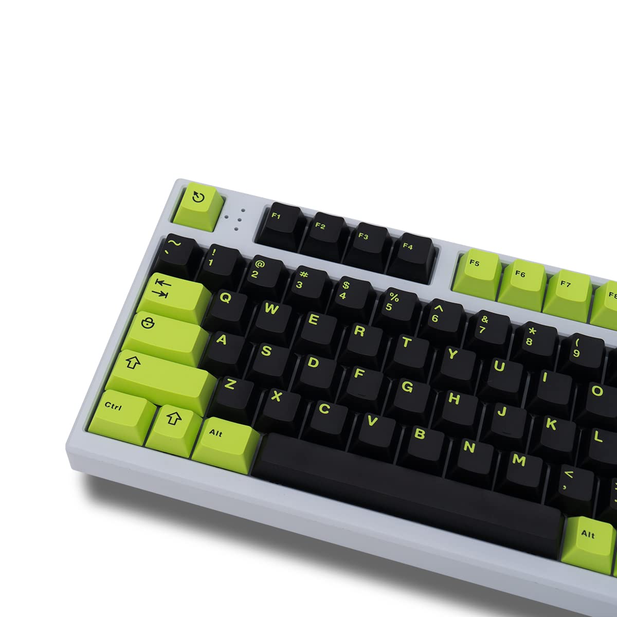 Buy mintcaps Double Keycaps Green Black Keycaps 121 Keys Cherry Profile