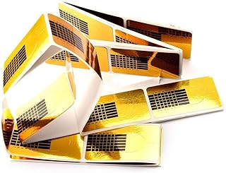 50 قطعة من ملصقات الأظافر نصائح فنية للأظافر دليل التمديد شكل حدوة الحصان الذهبي جل الأشعة فوق البنفسجية الأكريليك أدوات تجميل