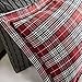 Woolrich Rustic Lodge Cabin Comforter Set - All Season Down Alternative Warm Bedding Layer and Matching Shams Oversized Queen Red Plaid, 4 Piece