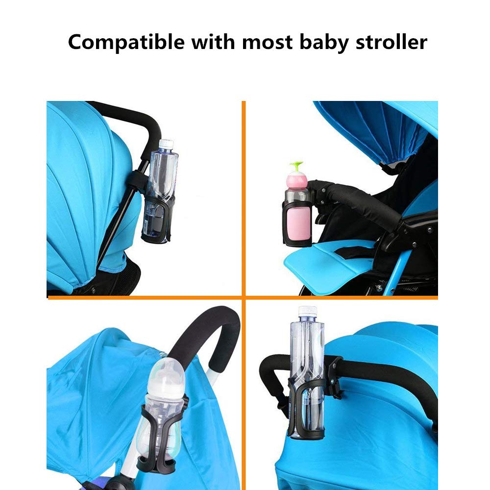 Portabottiglie Universale 360° - Doppia Confezione Per Bici, Passeggini E Sedie A Rotelle - Regolabile E Antiscivolo - Foto 5