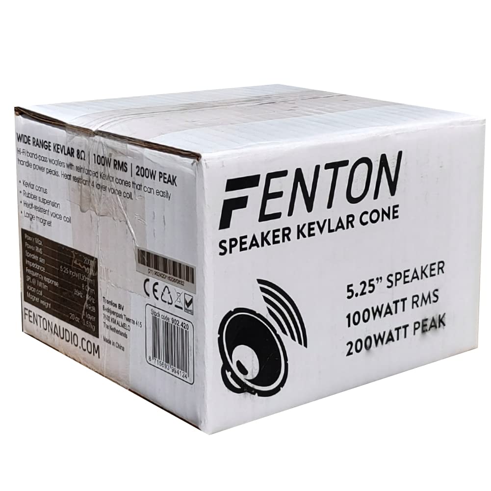 ZESTAW DO FENTON 902.420 WK14 1 głośnik niskotonowy szerokopasmowy kevlar 13 cm 130 mm 5,25", 100 watów rms 200 watów maks., 8 omów, czułość 89 dB, zawieszenie gumowe, 1 sztuka + 3 naklejki