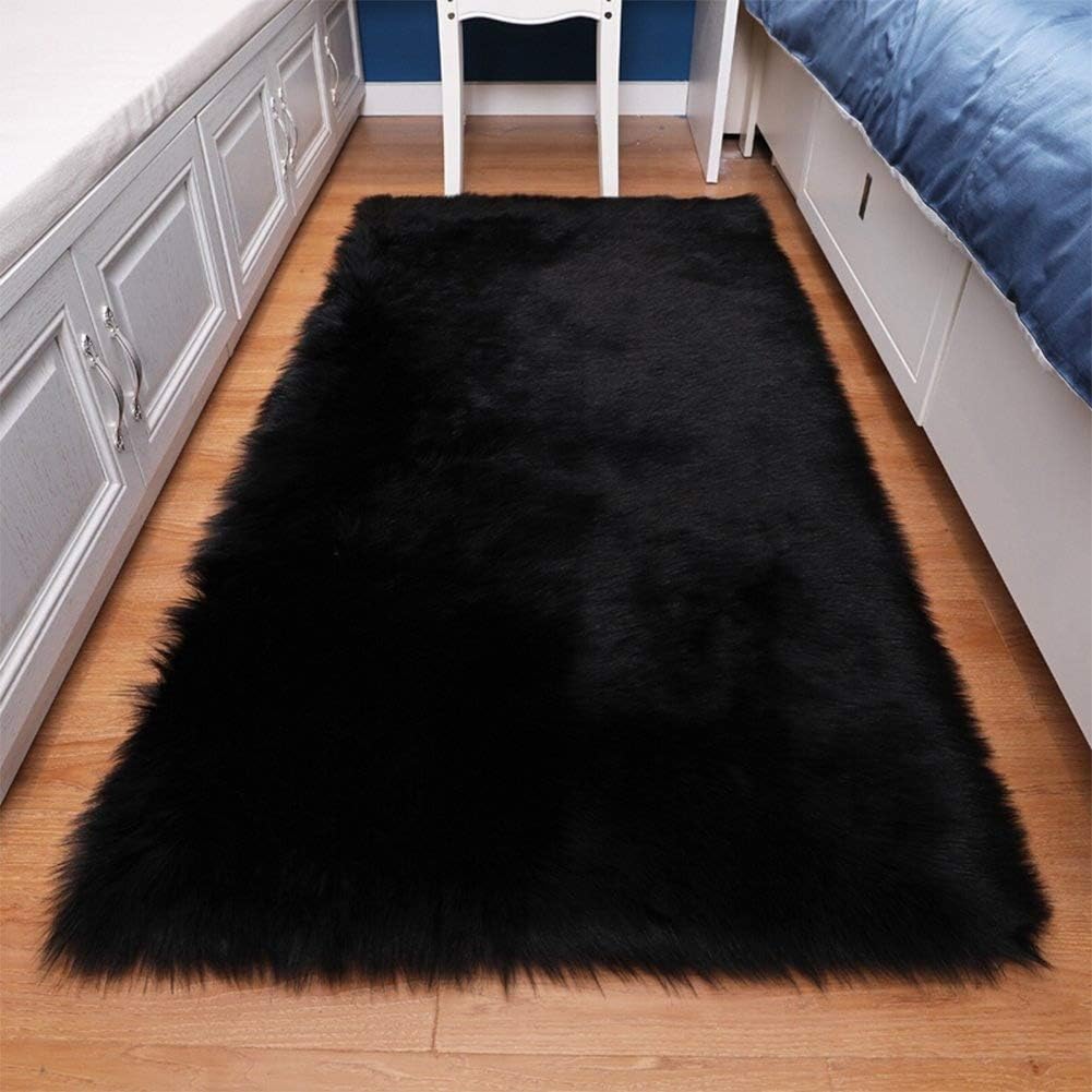Lоwеѕt Prісе Noahas Luxury Fluffy Rugs Bedroom Furry Carpet Bedside Faux Fur Sheepskin Area Rugs Children Play Princess Room Decor Rug, 4 x 5.9 Feet Bіg Sаlе Noahas Luxury Fluffy Rugs Bedroom Furry Carpet Bedside Faux Fur Sheepskin Area Rugs Children Play Princess Room Decor Rug, 4 x 5.9 Feet