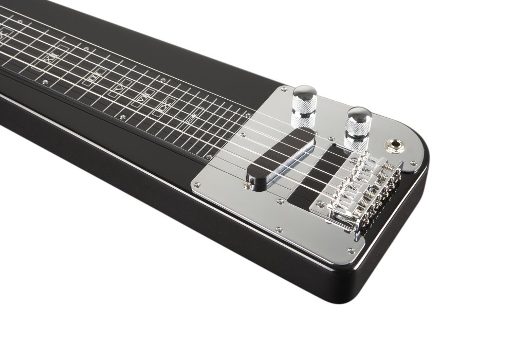 新品 Rogue RLS-1 Lap Steel Guitar Black Rogue RLS-1 Lap Steel Guitar with Stand and Gig Bag Metallic Black
