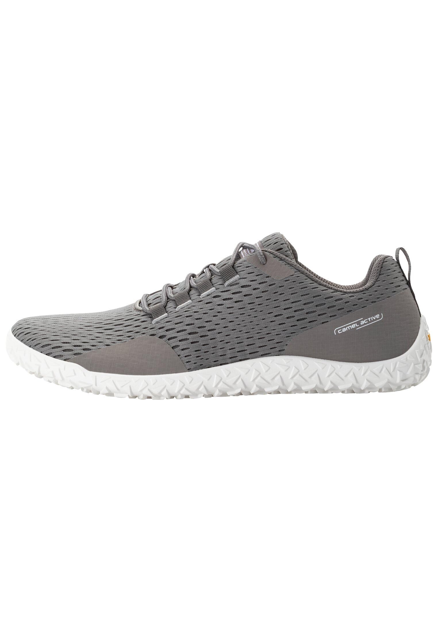 camel active Men's Herren Barfußschuhe aus Mesh Grau, Menswear-45 Sneaker, Gray, 10.5 UK