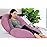 INSEN Pregnancy Pillow, Maternity Body Pillow with Velvet Cover,C Shaped for Side Sleeping (Purple Velvet)