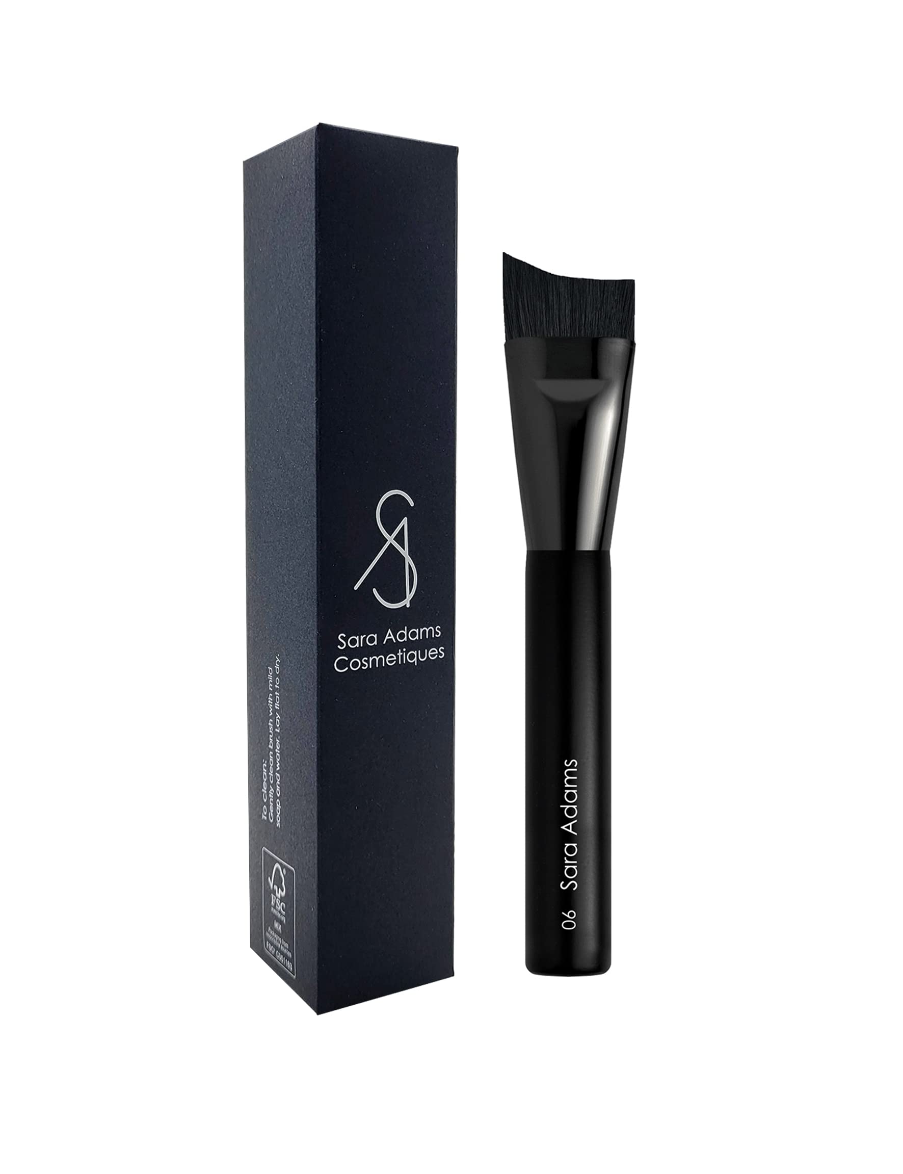 Sara Adams Cosmetiques Spazzola angolare per contorno piatto Maxi 06