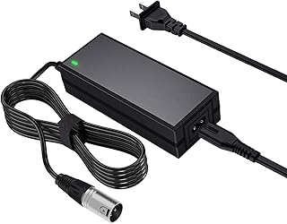 24V 2A 3-pin XLP Electric Scooter Charger Compatible with Go-Go Elite Traveller, Pride Mobility,