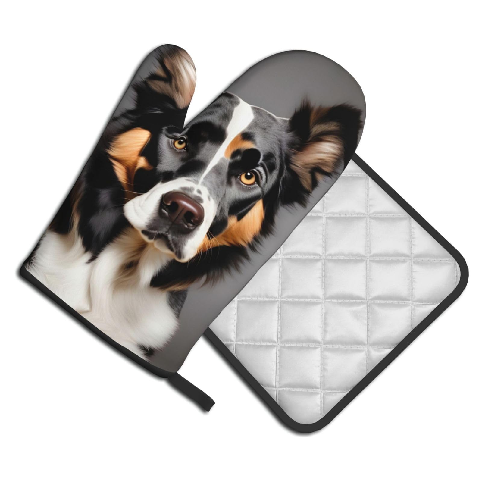 Encasa Guanti Da Forno in Cotone Resistente Al Calore (Set Di 2