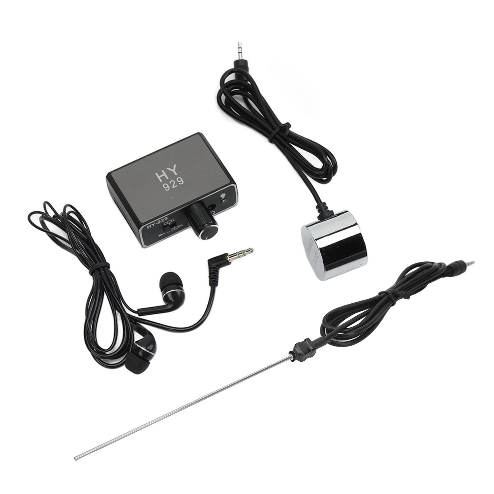 Détecteur de fuite d'eau, grossissement audio 20 000x, moniteur de fuite de tuyau d'eau souterraine -70D db double sonde d'intensificateur de son de fuite d'eau souterraine machine de recherche d'eau