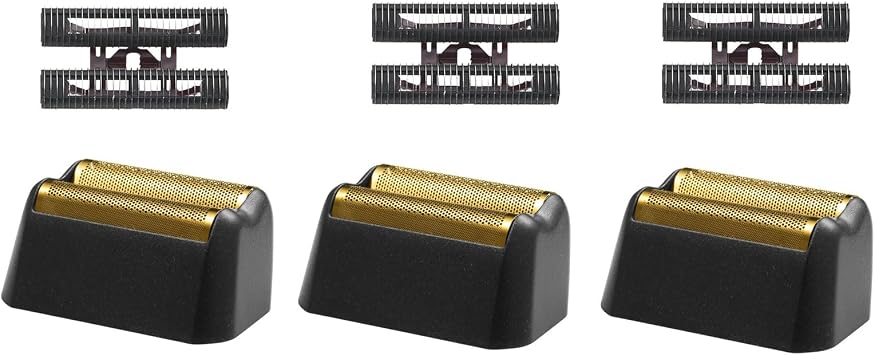 Pro 5 Star Series Finer Shaver Replacement Foil and Cutter Bar Assembly for Wahl Shaver Models 7031-100/7043-100 - For Men Shaving - 2 Pack, Black