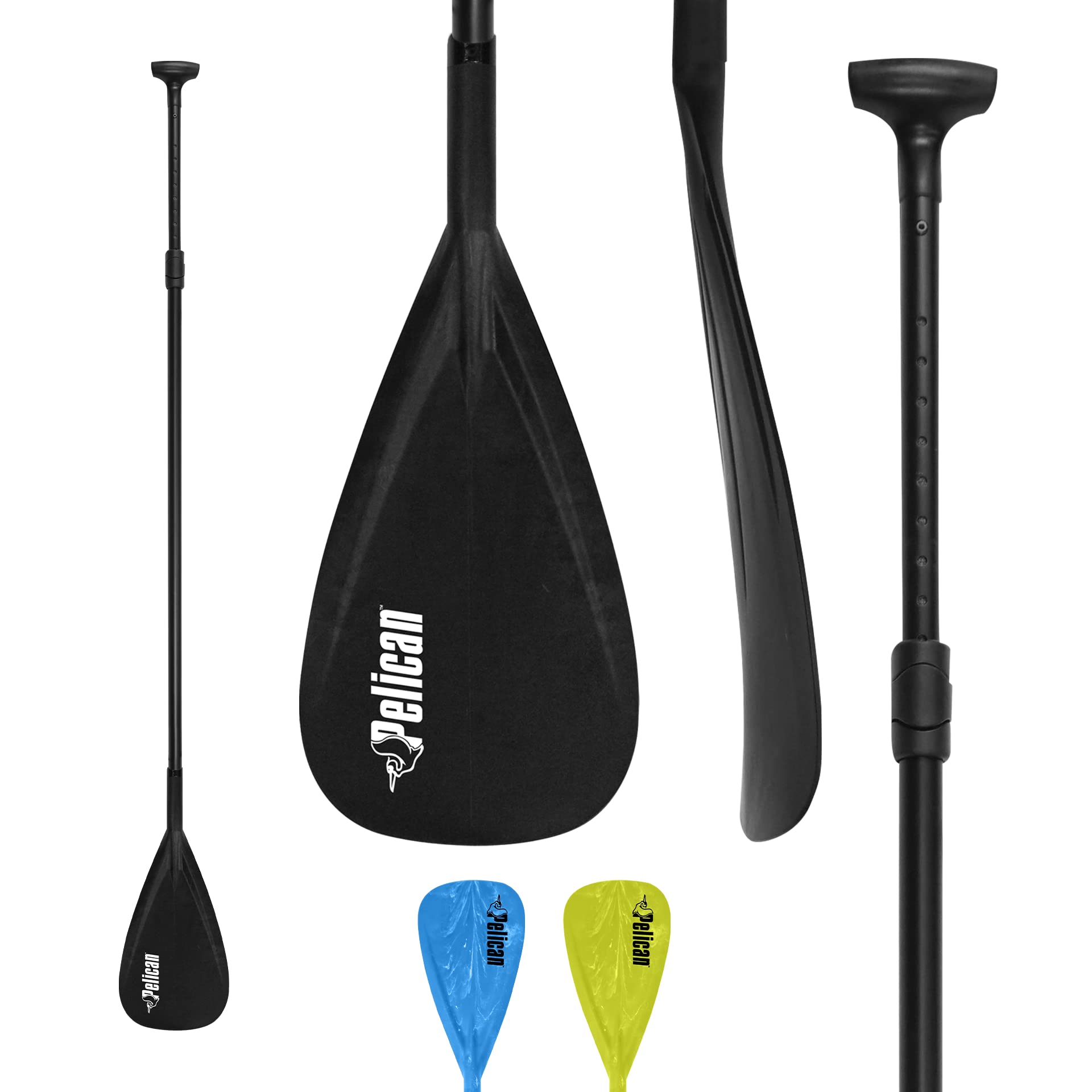 Pelican Sport - Vortex Adjustable SUP Paddle – 70 to 87 in – PS1113-1 - Stand Up Paddle Board Fiberglass Reinforced Blades
