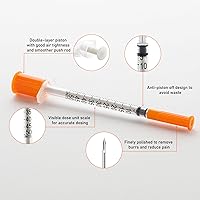 Vista 3 de Jeringas JIBENGAO 29Ga 0.5cc 1/2" (12.7mm) - Paquete de 20