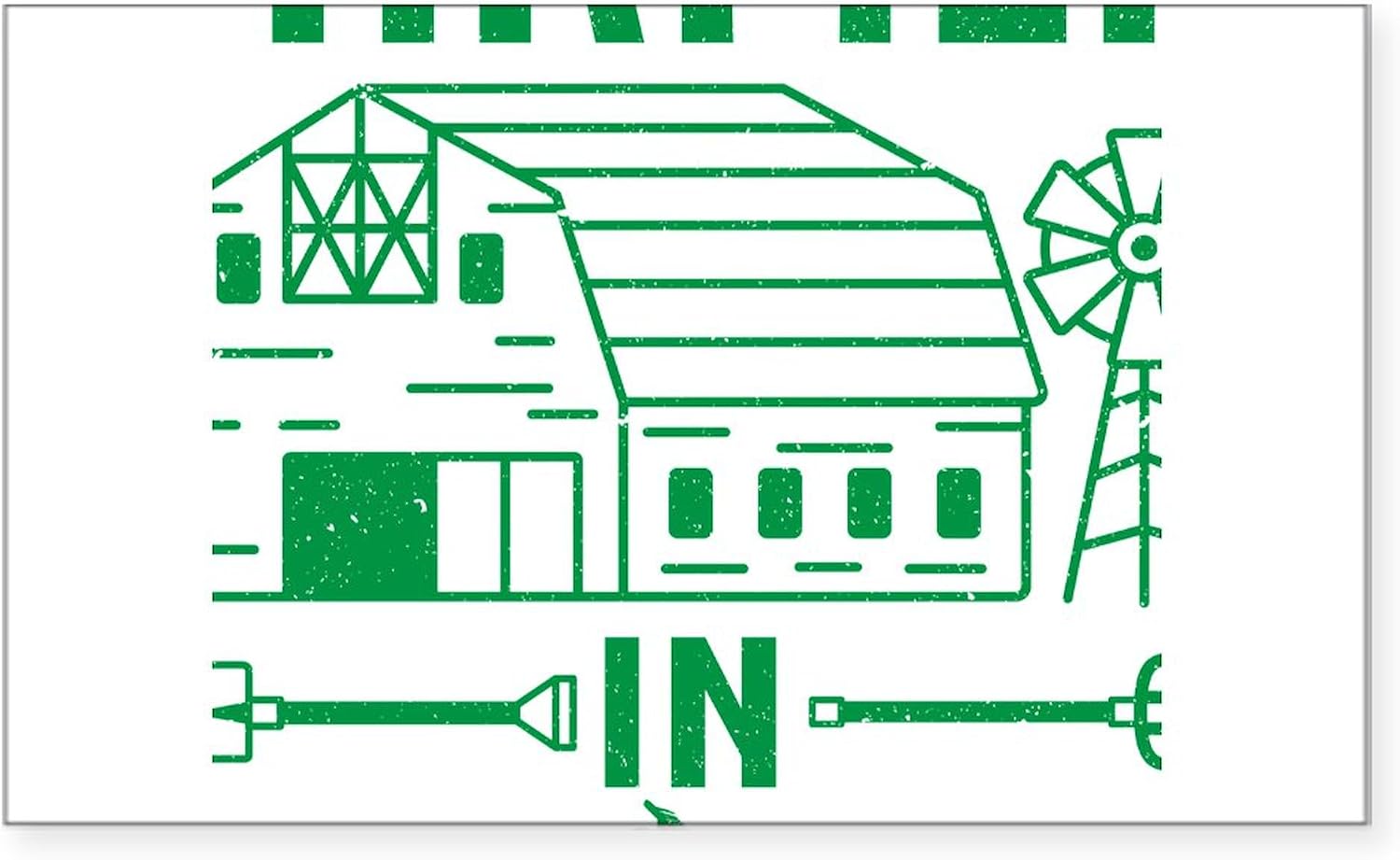 CafePress Farm Use Rectangle Sticker Rectangle Bumper Sticker Car Decal