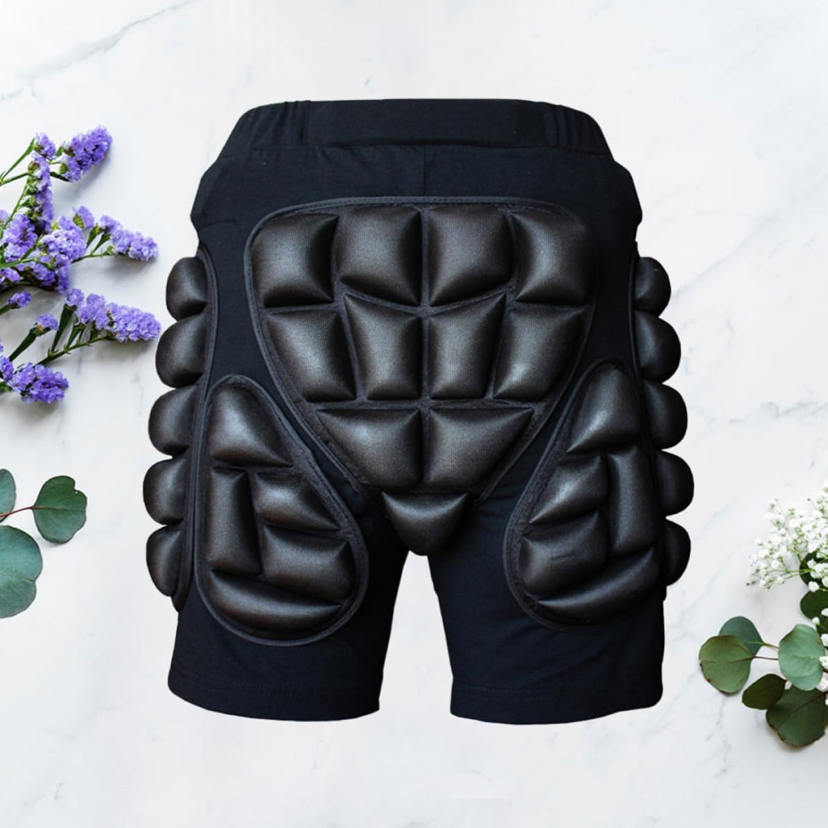 Black EVA Padded Hip Pants for Skiing and Snowboarding Youth
