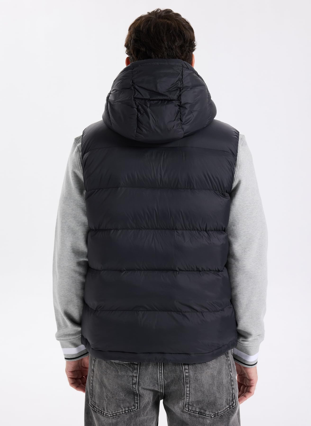 Calvin Klein Kamizelka Mężczyźni Ls Nylon Zip Off Hood Down Puffe Lv04rd531g