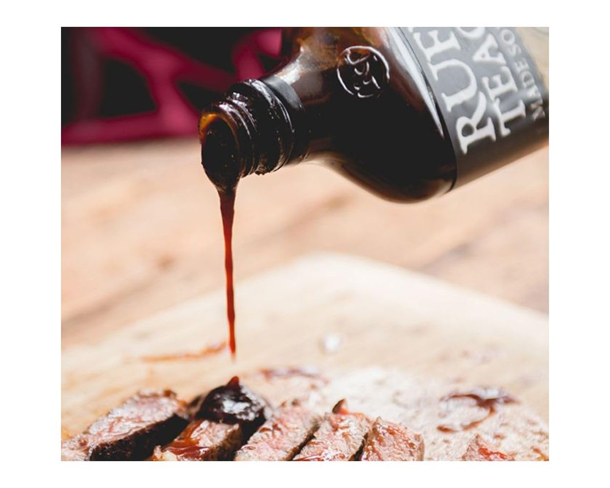Rufus Teague Sauce BBQ Whiskey Maple 432g – Sauce barbecue sucrée-fumée au sirop d’érable & whiskey – Pour ribs, burgers & BBQ – Cadeau homme gourmet - 4