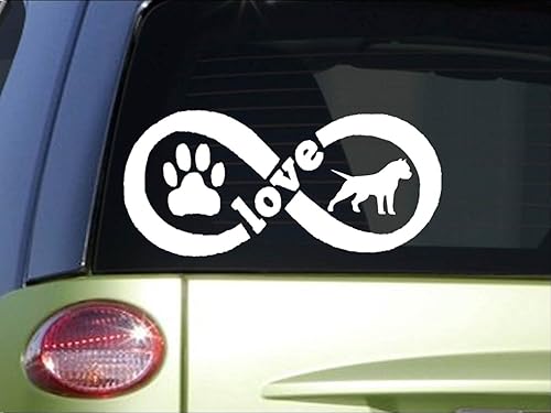 EZ-STIK American Bully Infinity stickerH381 - Pegatina de vinilo para amor, 4.0 x 8.5 in