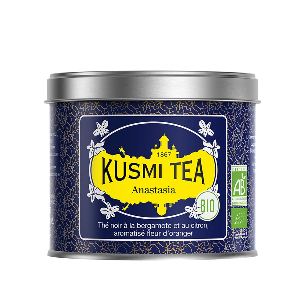 Té Negro Orgánico con Bergamota y Limón en Hebros - Lata de 3.5 oz