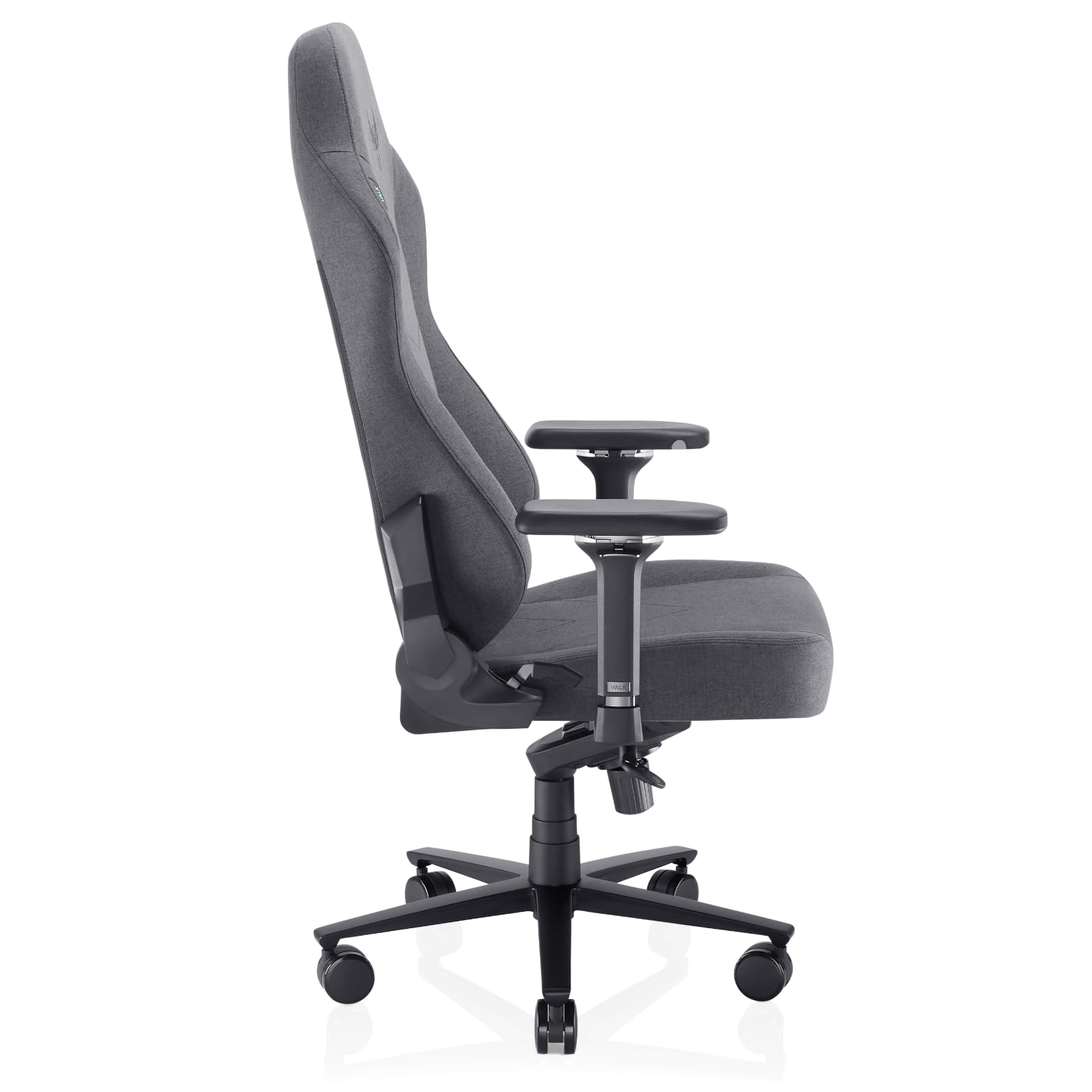 VALK Freya Elite - Silla Gaming Ergonómica de Tela Transpirable, Cojines Viscolátex de Nueva Generación, Reclinable 160º, Reposabrazos 4D, Diseñada en España, Silla Gamer y Oficina (Gris Antracita)