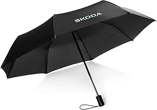 Skoda 6U0087602 Pocket Umbrella Umbrella Black, black, Classic